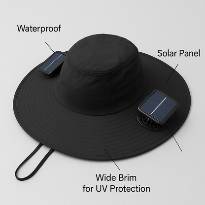SolarCool® | Solar Fan Hat for Outdoors