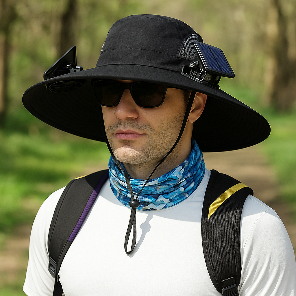 SolarCool® | Solar Fan Hat for Outdoors