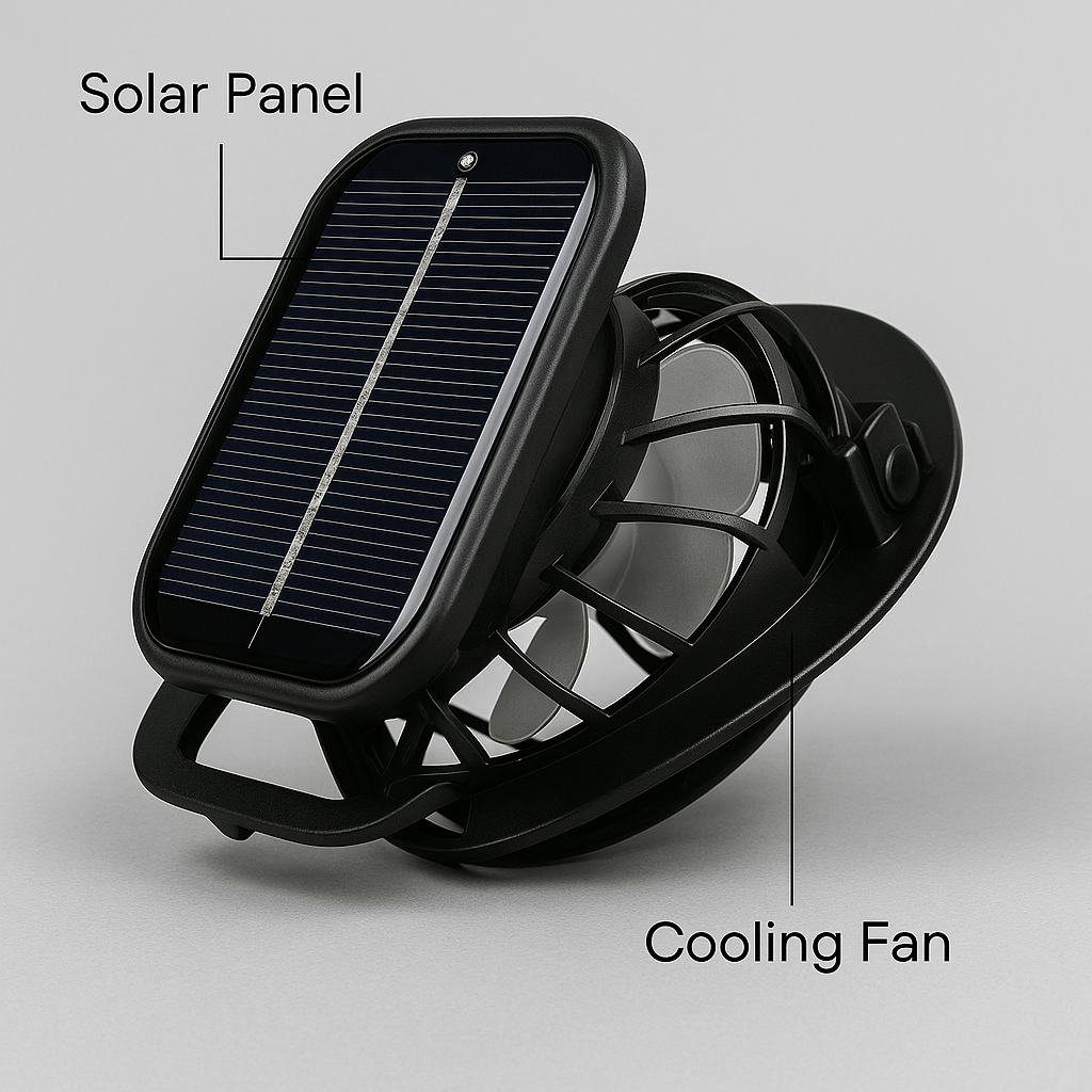 SolarCool® | Solar Fan Hat for Outdoors