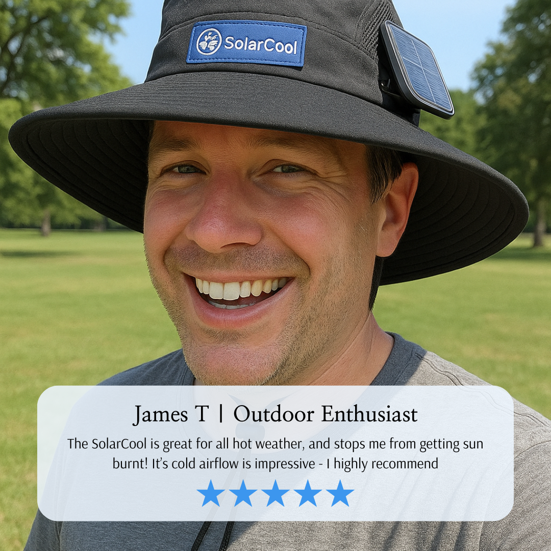 SolarCool® | Solar Fan Hat for Outdoors